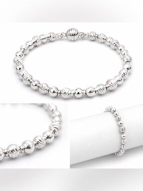 Pandora Sterling Silver Beaded Bracelet
